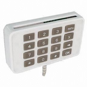 Audio jack smart card reader with PIN pad with EMV L1 and L2